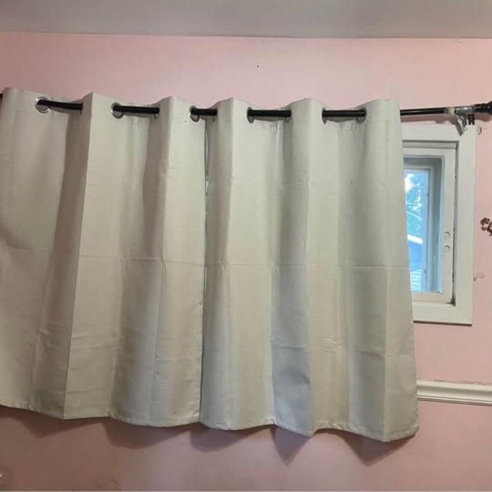 Cream/Beige Curtains about 75wx46L